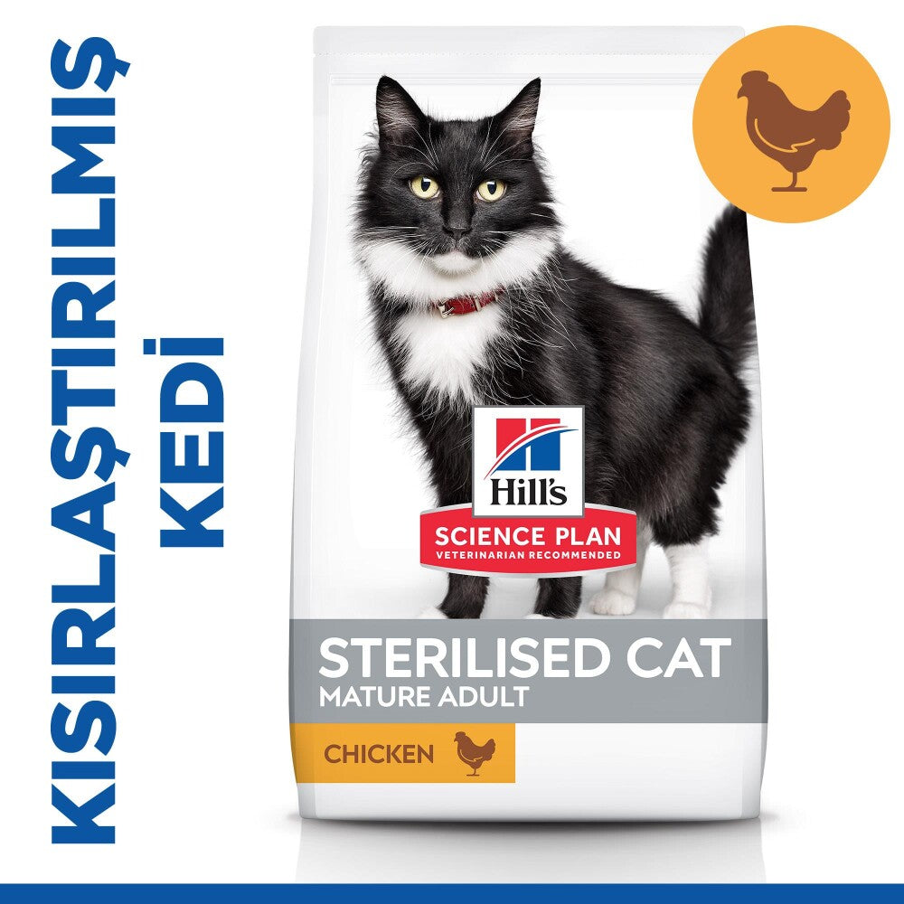 Hill's Science Plan Kısırlaştırılmış 7 Yaşlı Tavuklu Kedi Maması 1.5 KG | SRC: Barcode: 052742935300